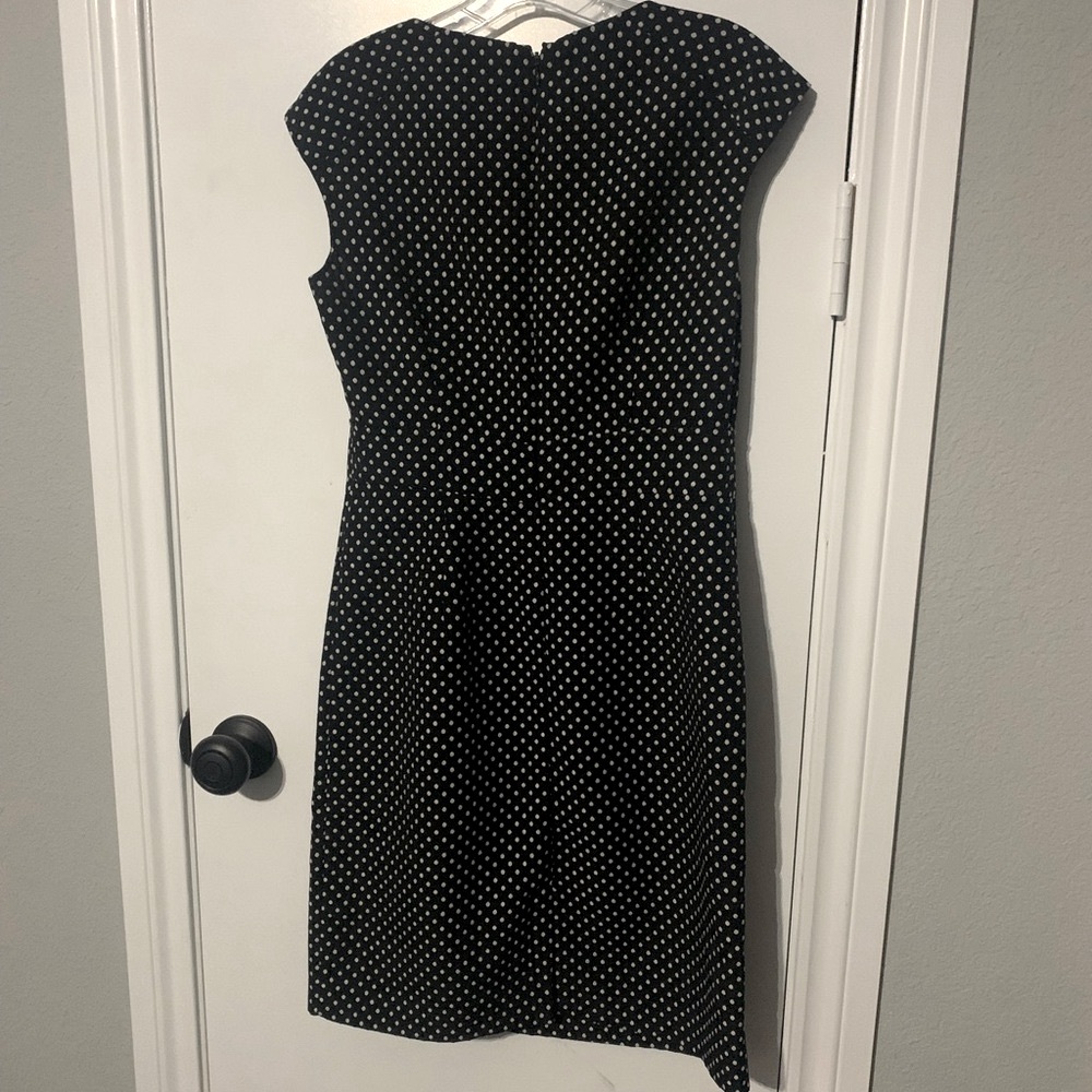 Neiman Marcus Polka Dot Dress Black and White Women’s Size 6 Like New Condition - Picture 4 of 5